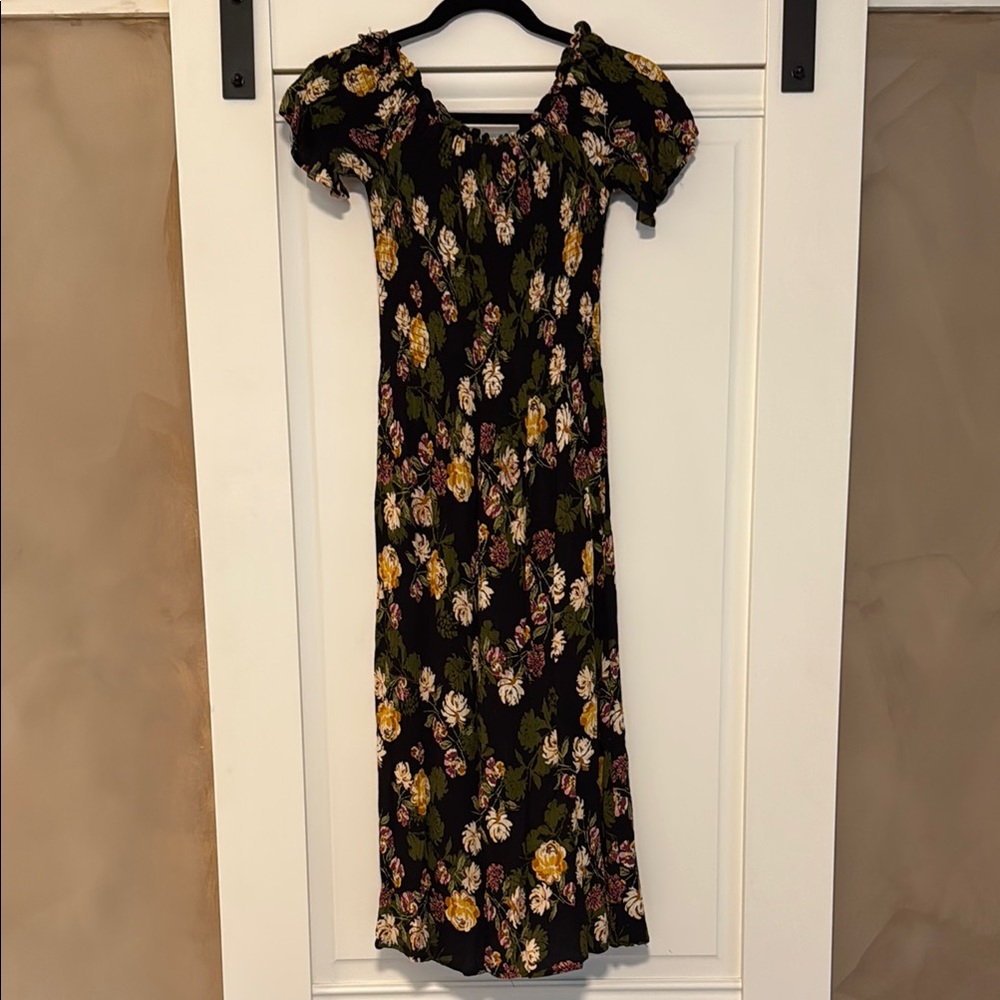 Smocked Floral Maxi Dress